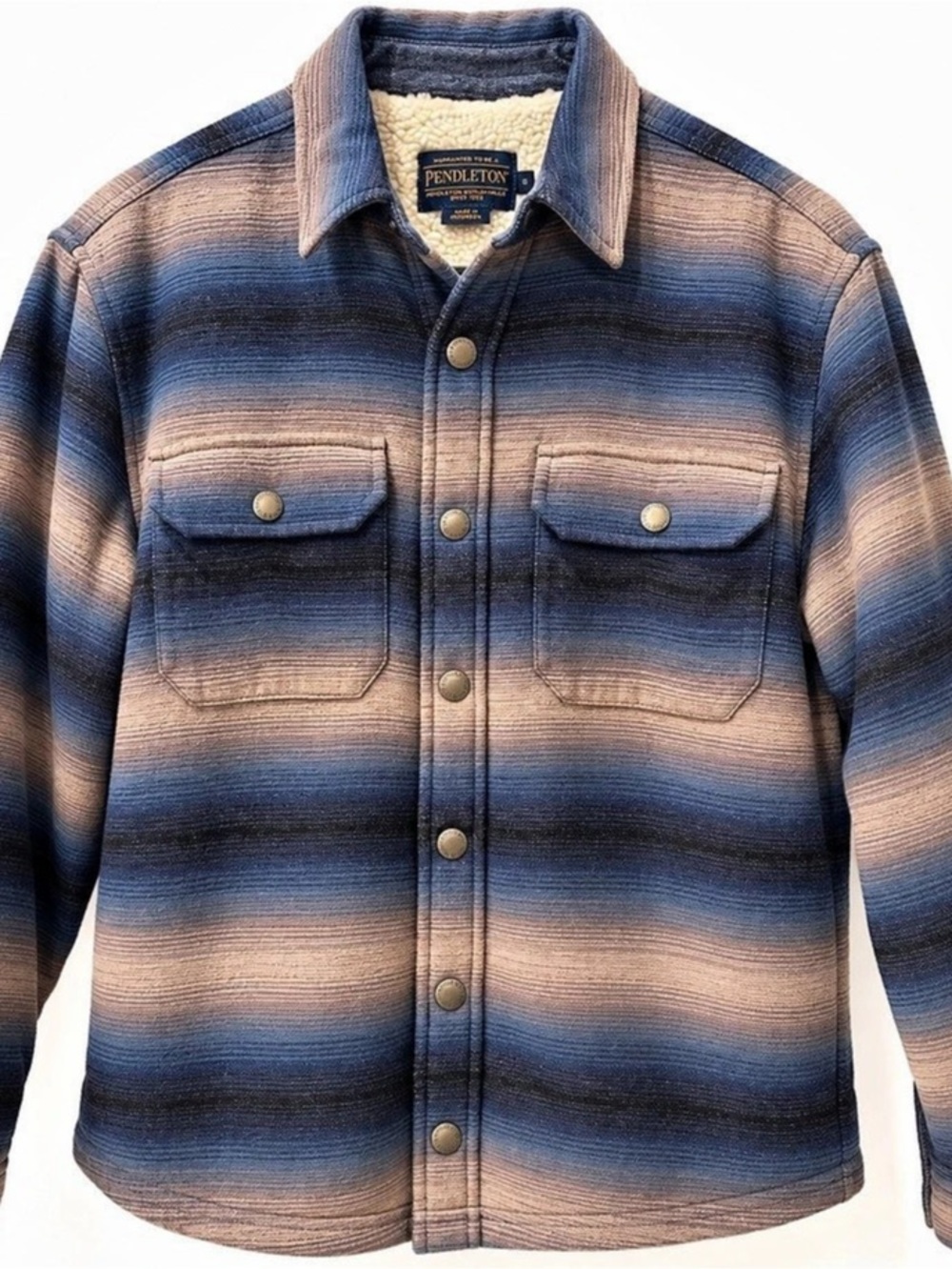 Pendleton Sherpa Lined Striped jacket NWOT